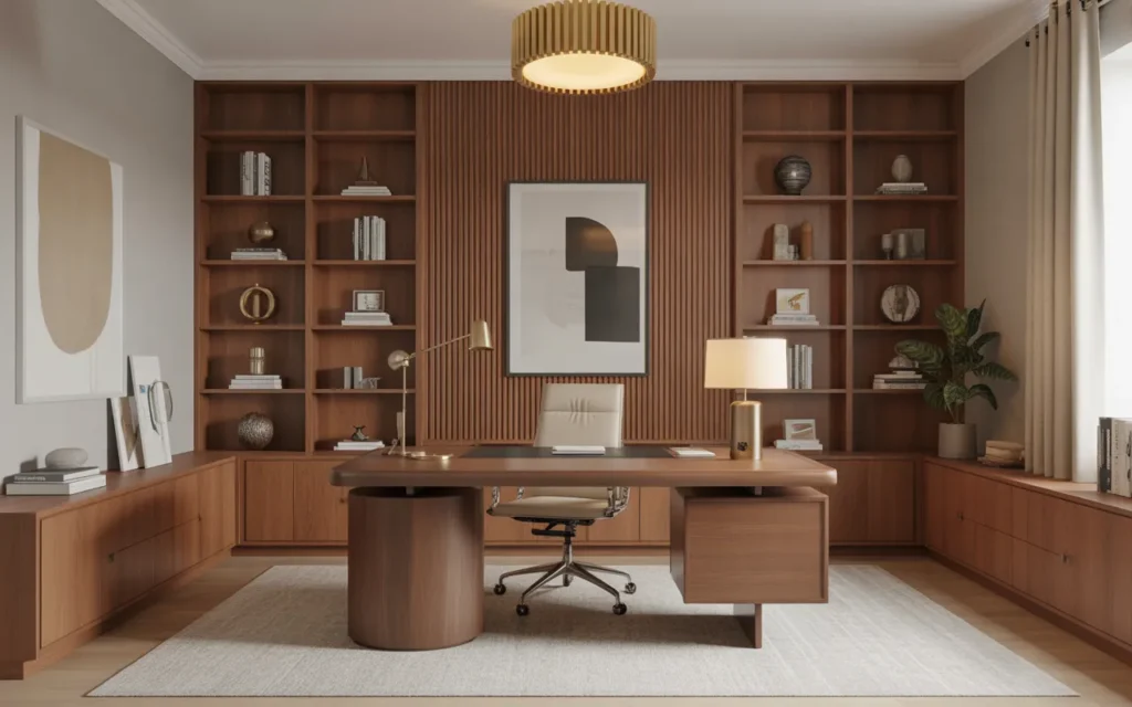mid century modern office design ideas