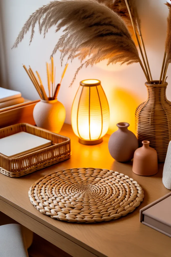   Boho Office Desk Decor