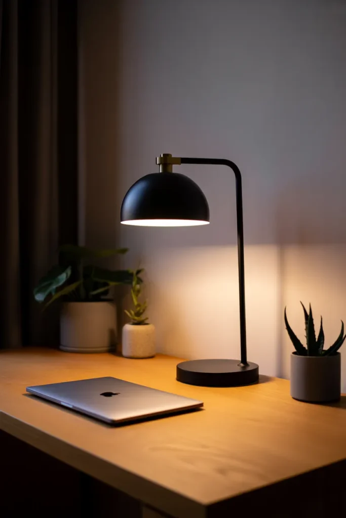  Add a Minimalist Desk Lamp