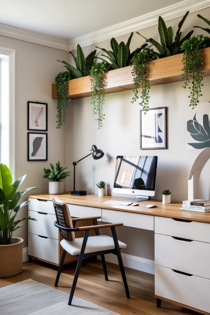 Brighten Your Office with Hanging Wall Planters