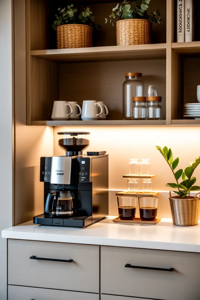  Cozy Coffee Station for Refreshing Work Breaks
