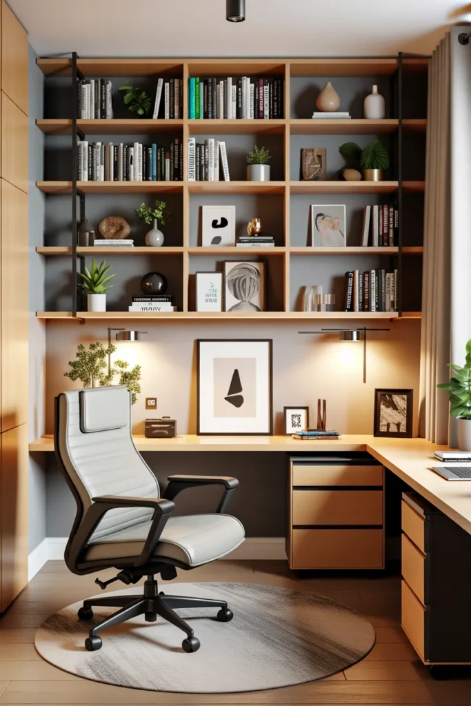 Create a Cozy Reading Corner with Wall-Mounted Bookshelves