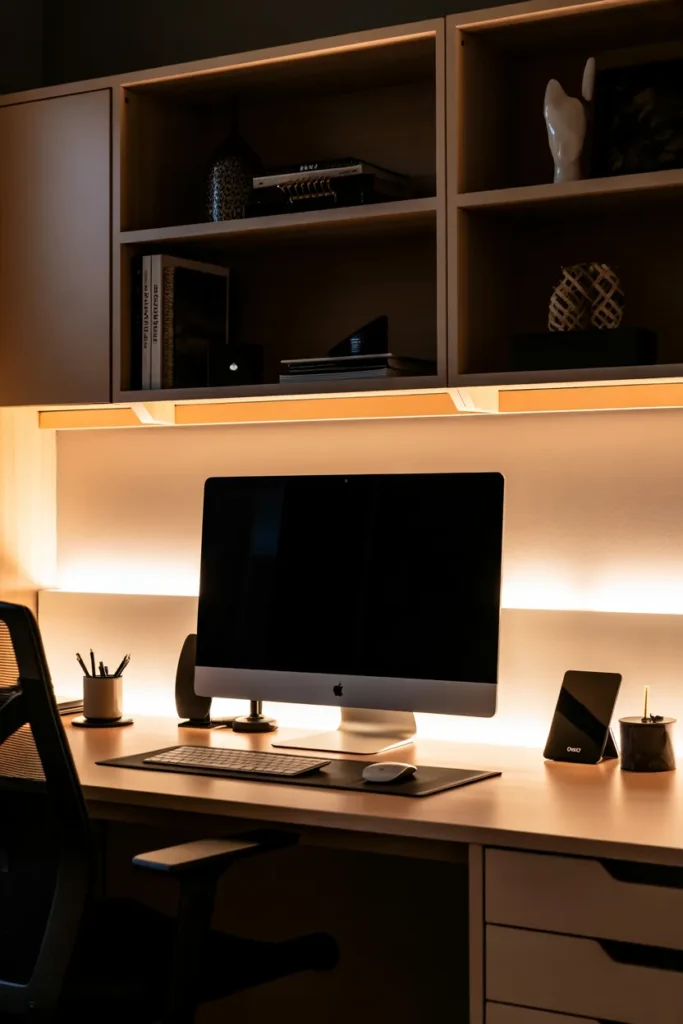  Office Desk Decor with LED Lighting