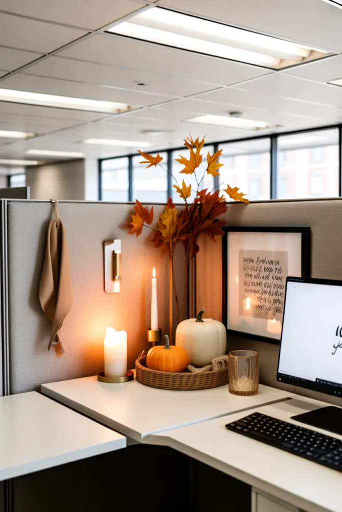 Refresh Your Office Cubicle with Seasonal Desk Décor
