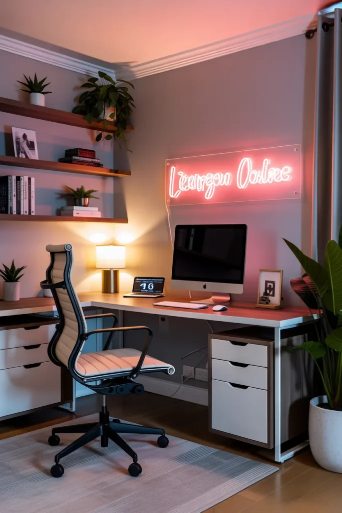 Personalize Your Office with a Custom Name or Neon Wall Sign