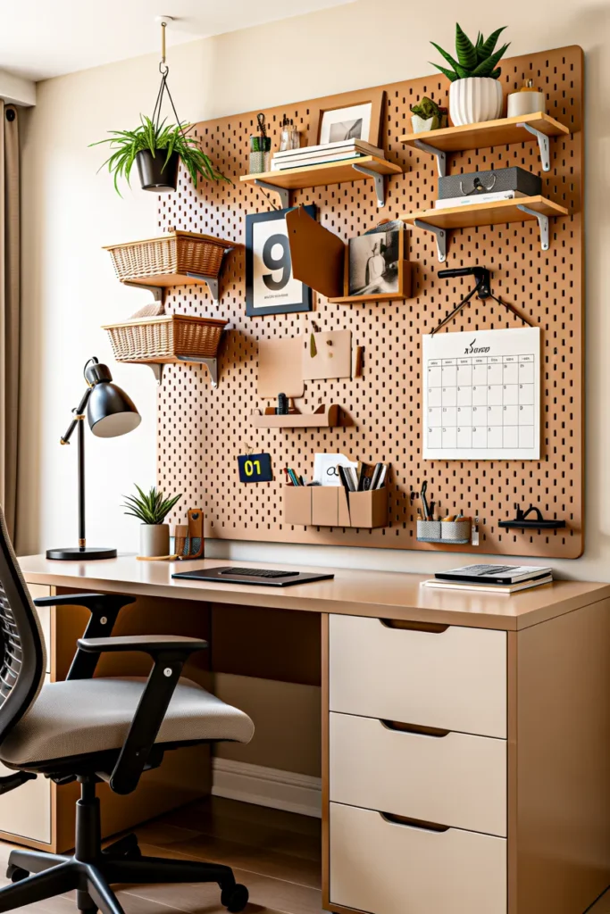 Design a Functional Pegboard Wall for Everyday Organization