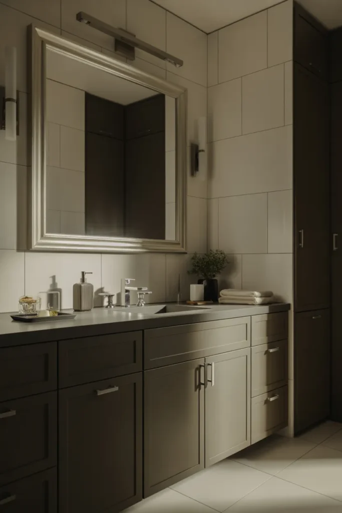  Chic Matte Black Cabinets with Silver Hardware