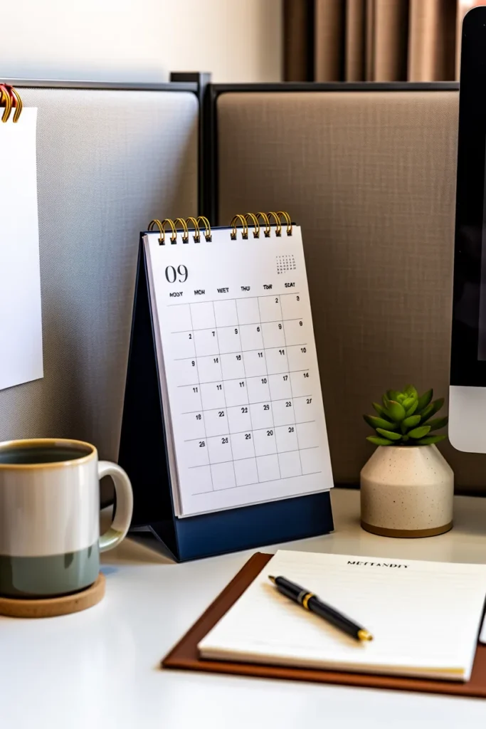 Add a Decorative Desk Calendar That Looks Beautiful