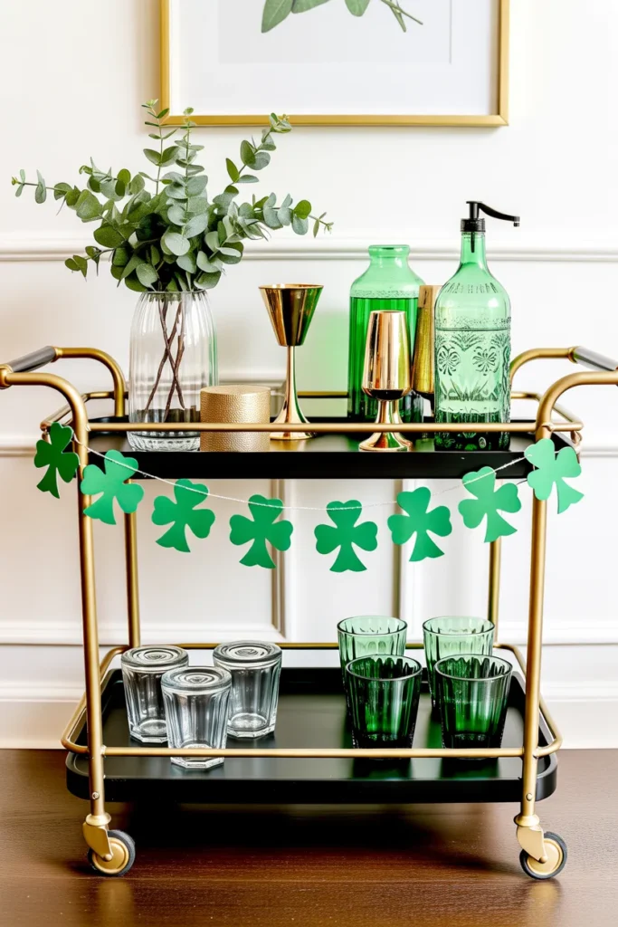  Festive St. Patrick's Day Bar Cart