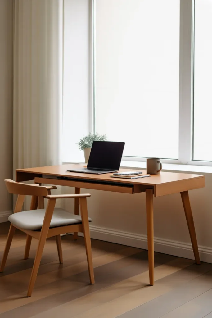  Choose a Simple Wooden Desk