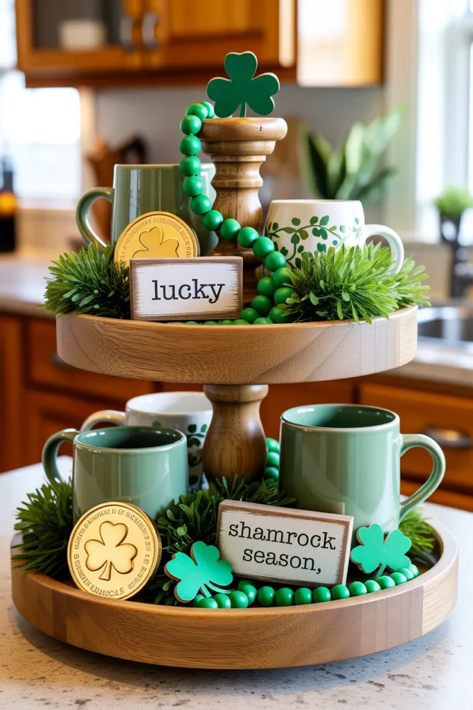   Lucky Tiered Tray Display