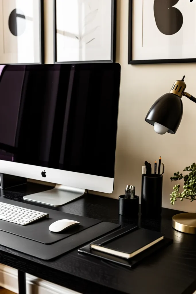 Modern Black Office Desk Design