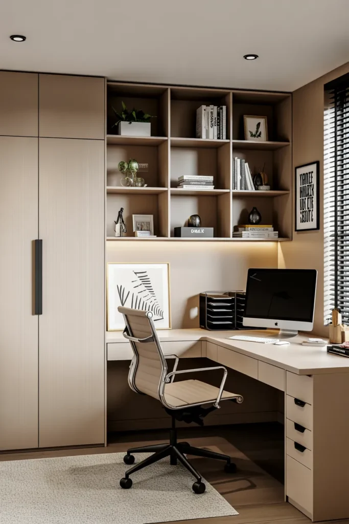  Office with Hidden Storage Solutions