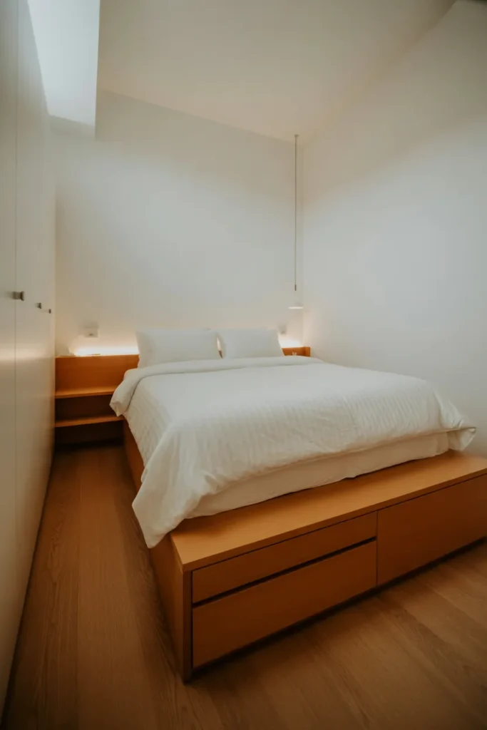  Platform Bed with Hidden Storage