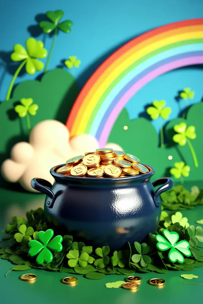  Rainbow and Pot of Gold Display