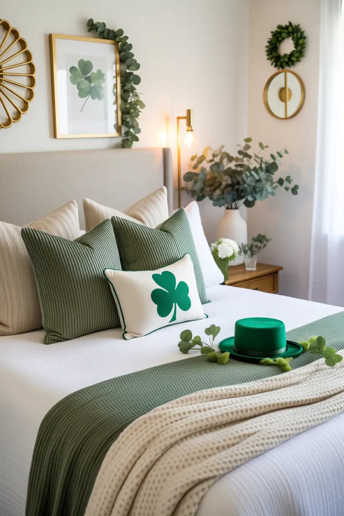  St. Patrick's Day Bedroom Touches