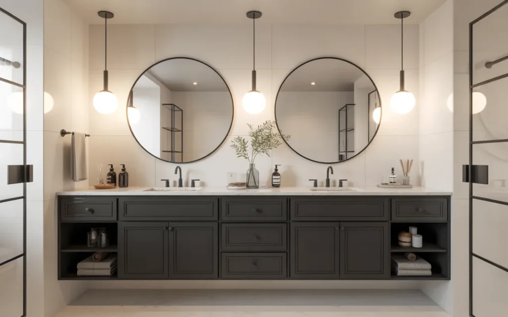 black aesthetic bathroom